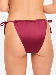 Ann Summers KBX Swim Shimmer Tanga Bikini Bottom Red