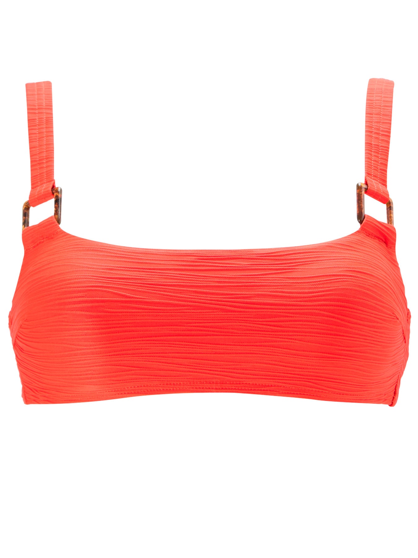 Ann Summers KBX Swim Crinkle Bikini Top Bright Orange