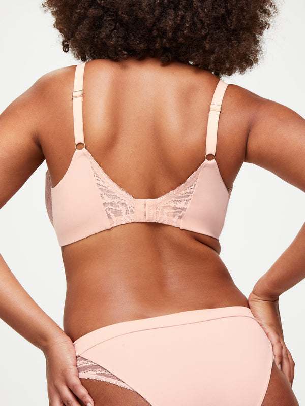 Knickerbox Charlotte Underwired Padded Plunge Bra Light Pink