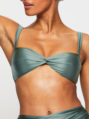 Ann Summers KBX Swim Solid Collections Bikini Top Khaki