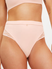 Ann Summers Charlotte High-Waisted Thong Light Pink