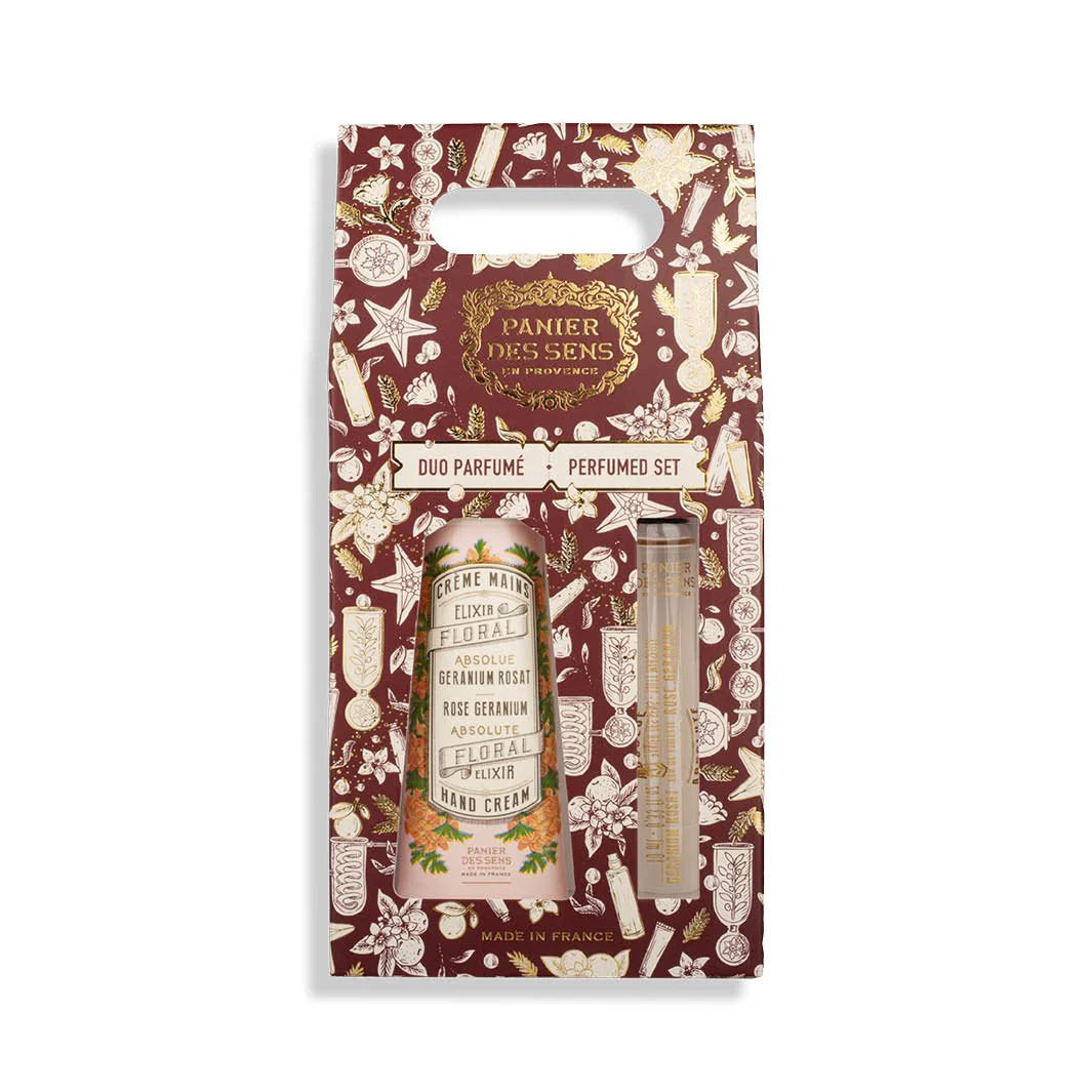 XMAS DUO HAND CREAM + EDT GERANIUM  30ML + 10ML