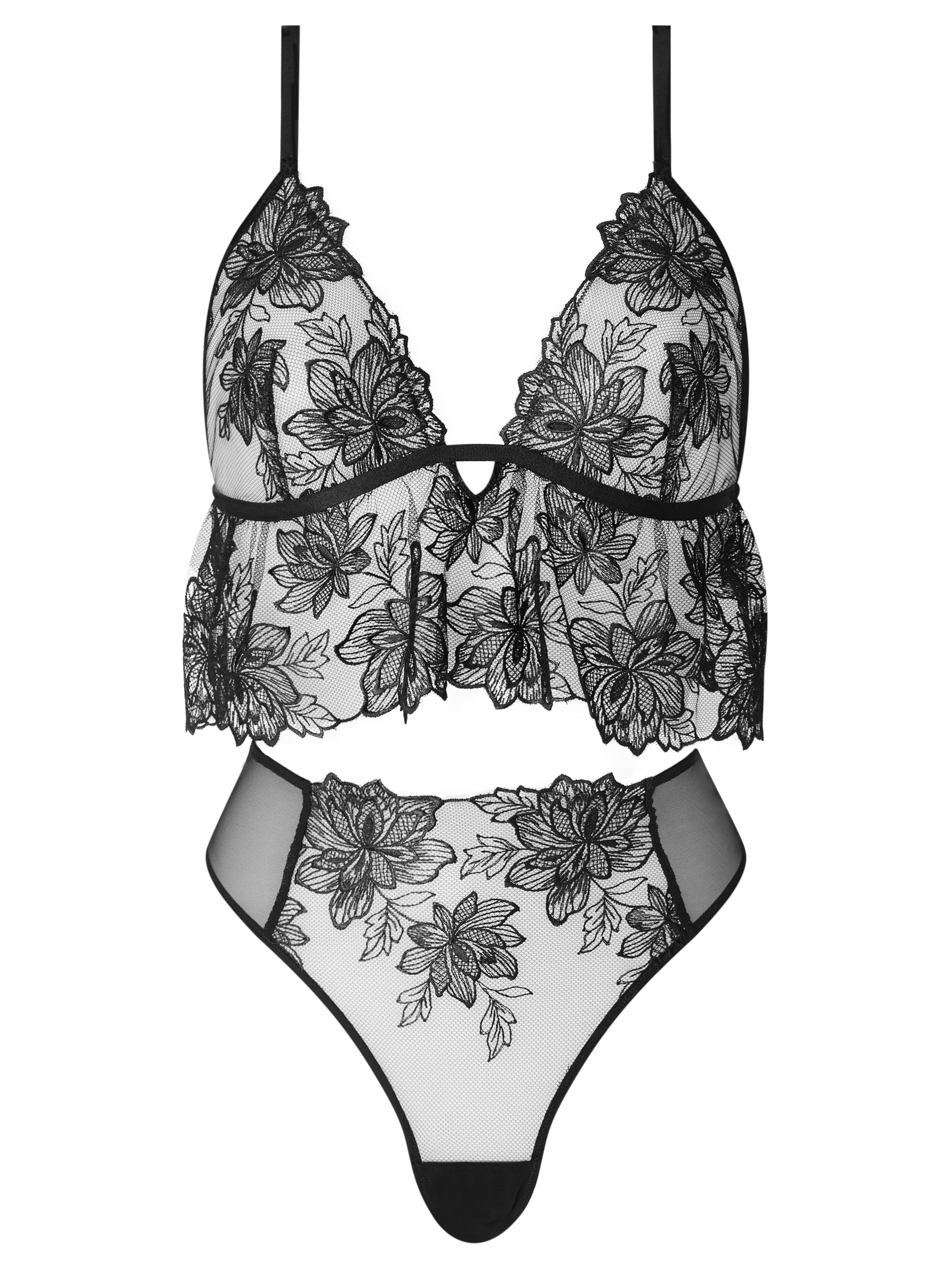 Ann Summers Midnight Blossom Cami Set