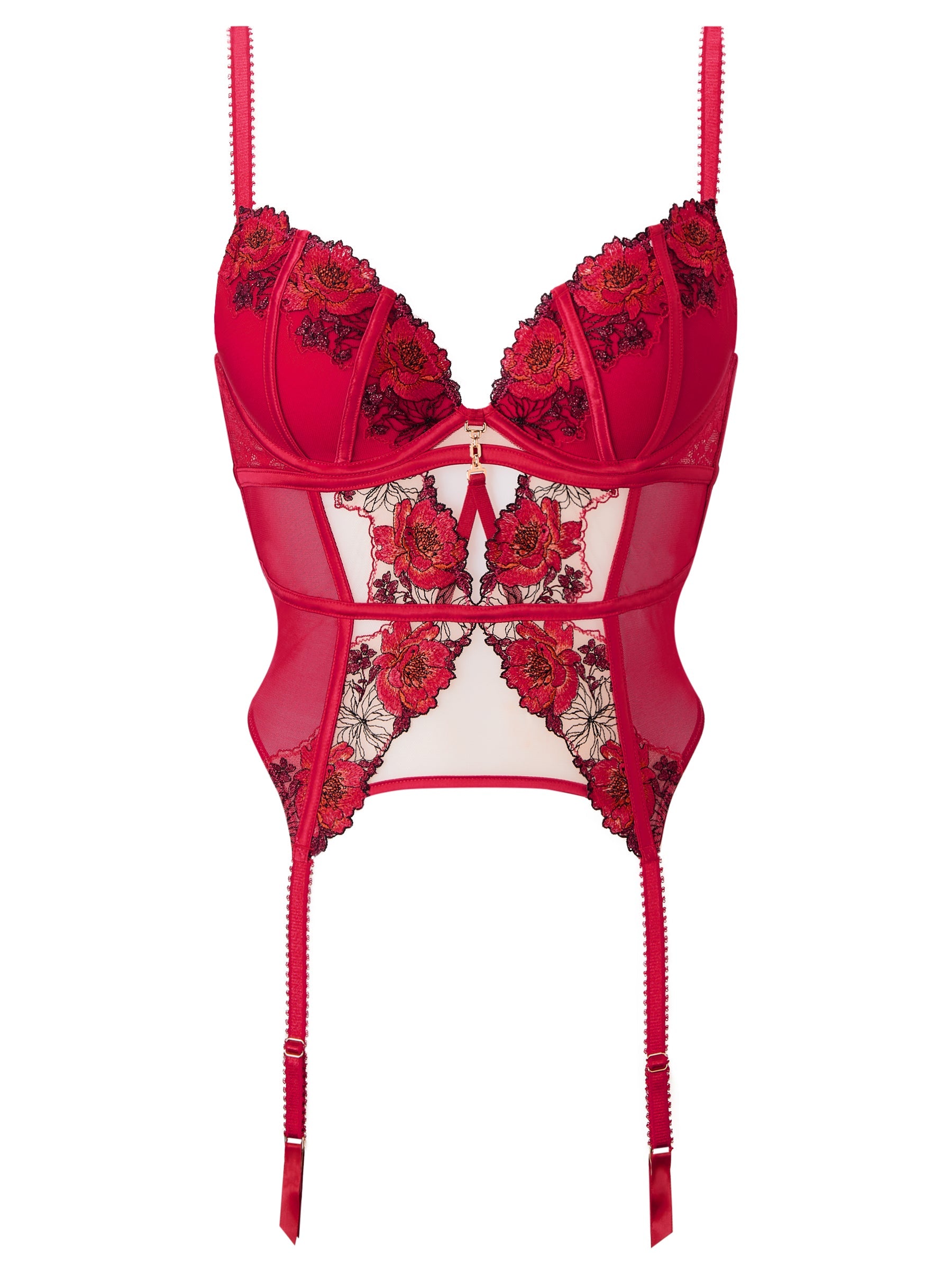Ann Summers Caged Rose Padded Basque