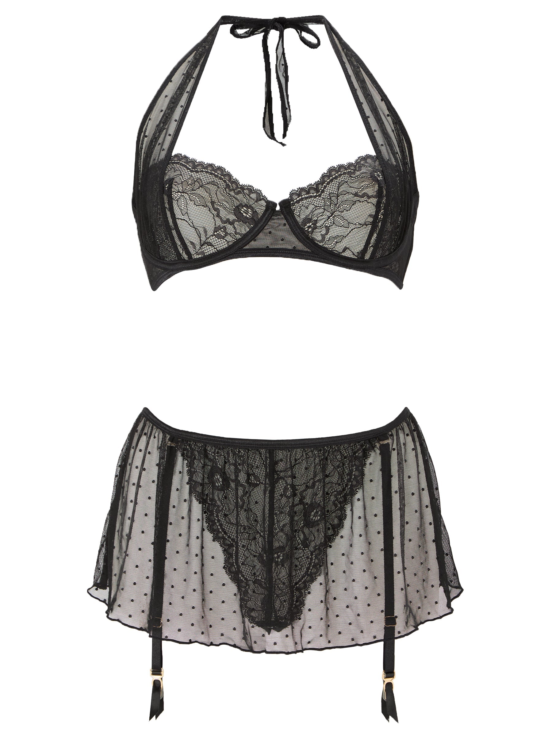 Ann Summers Tease Me Crotchless Set