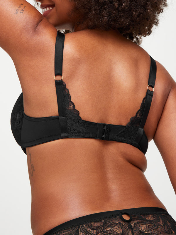 Knickerbox Harper Padded Plunge Bra Black