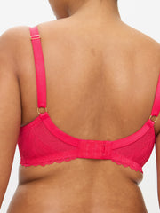 Ann Summers Harper Smooth Padded Plunge Bra Hot Pink