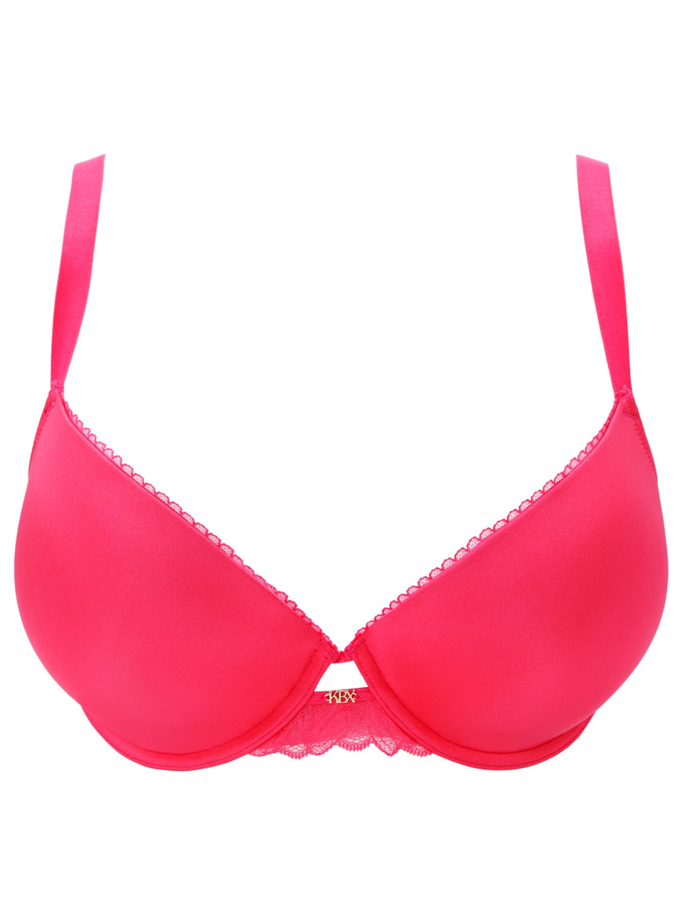 Ann Summers Harper Smooth Padded Plunge Bra Hot Pink
