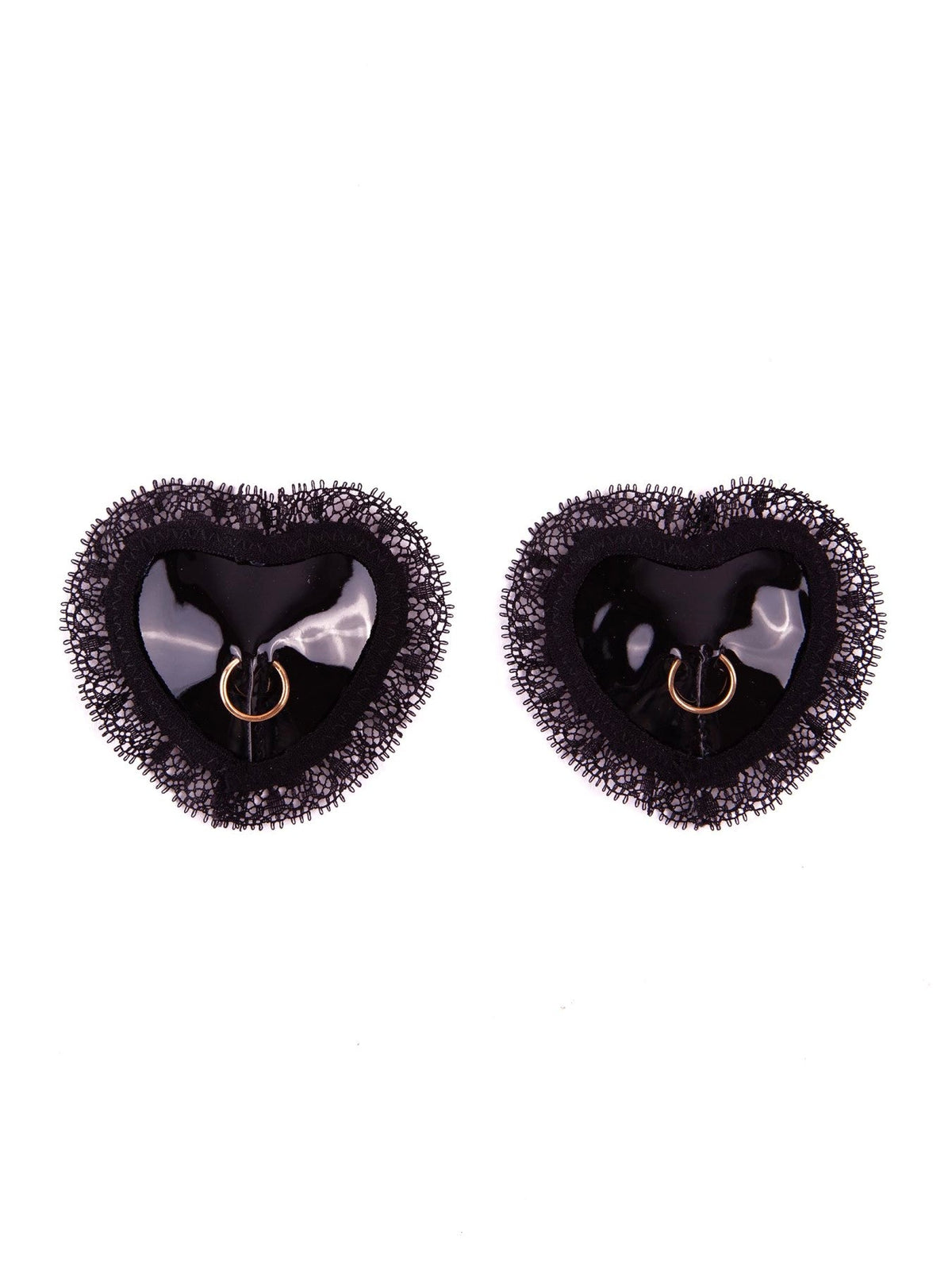 Ann Summers Heart Lace and PU Nipple Covers