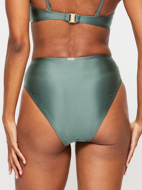 Knickerbox Knickerbox Swim Collections HW Bikini Bottom Khaki