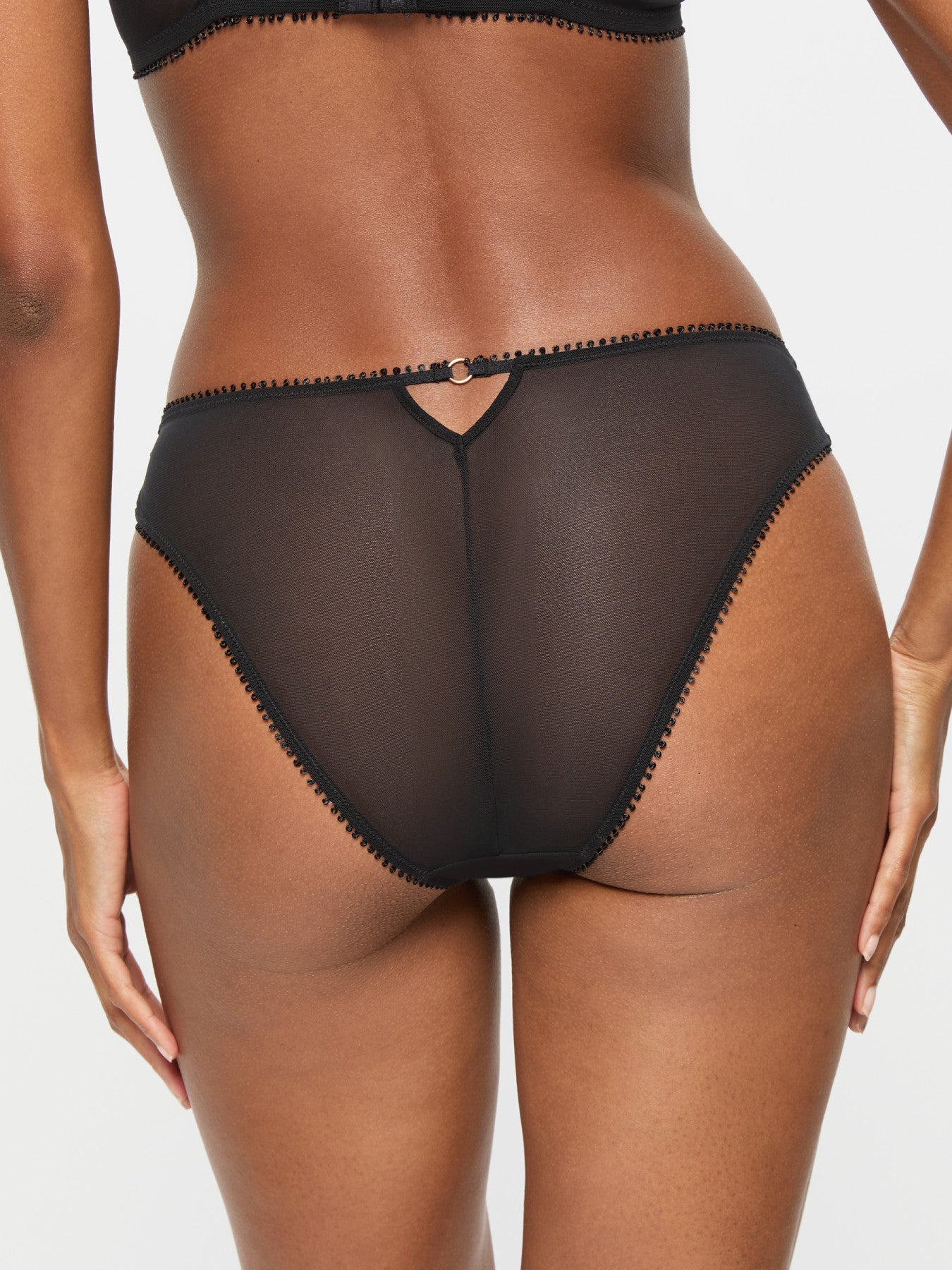 Ann Summers Lana High Leg Black