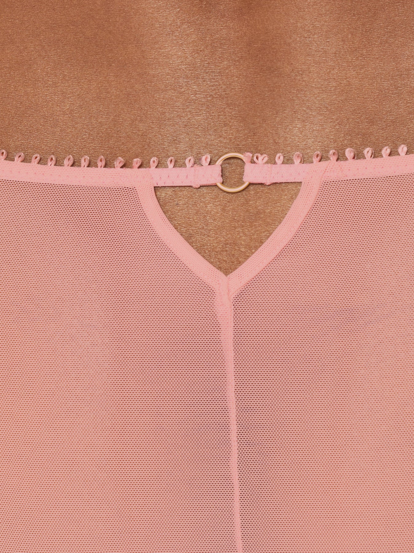 Ann Summers Lana High Leg Light Pink