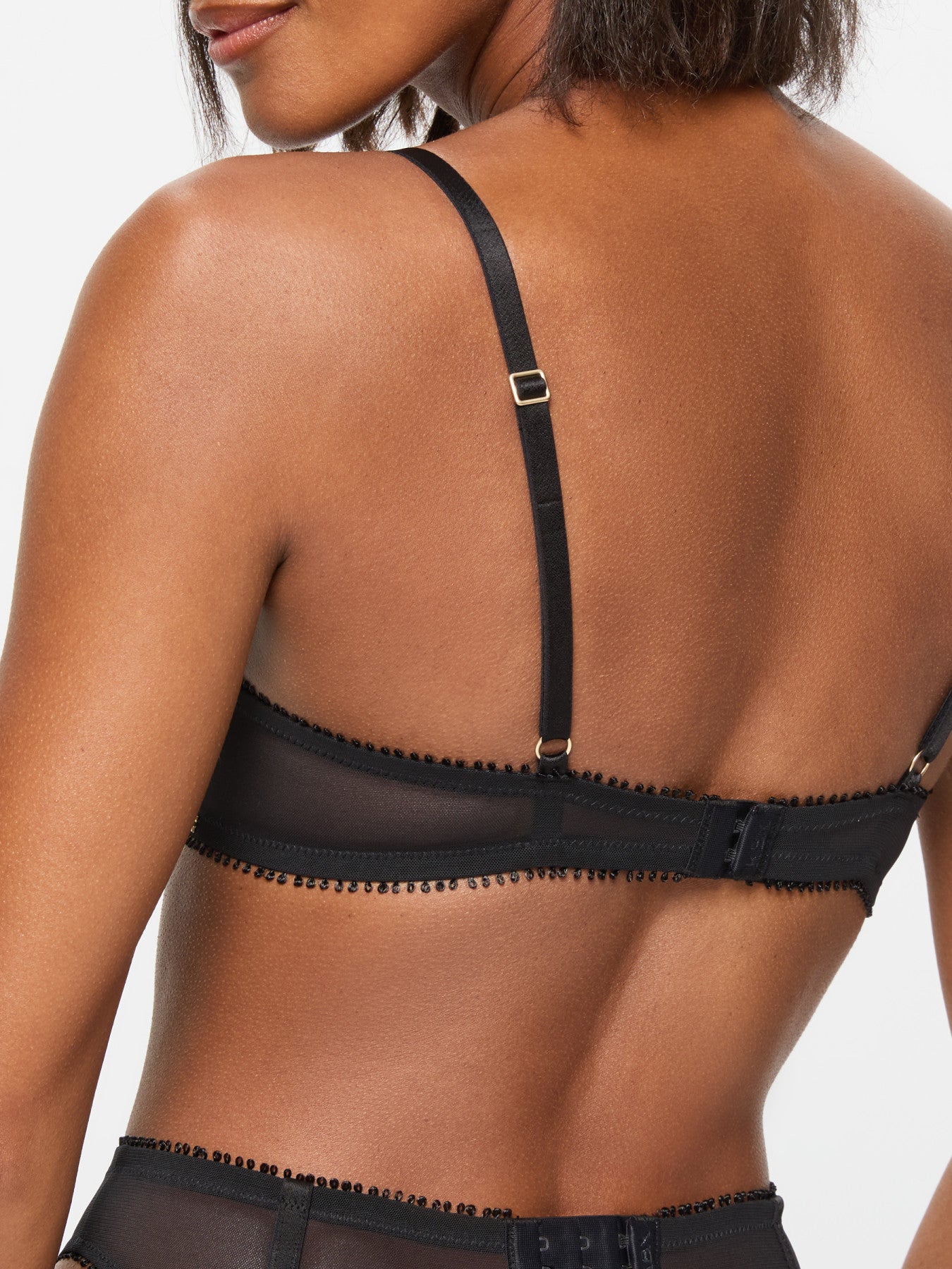 Ann Summers Lana Padded Plunge Bra Black