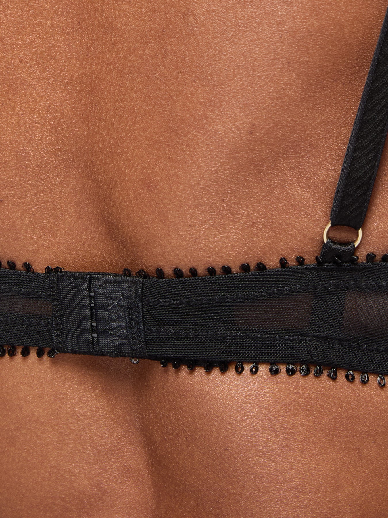 Ann Summers Lana Padded Plunge Bra Black