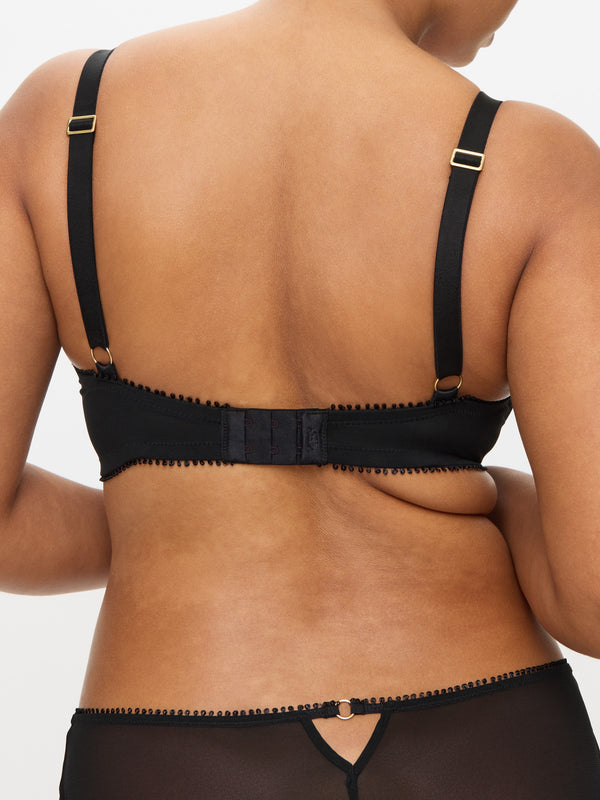 Knickerbox Lana Padded Plunge Bra Black
