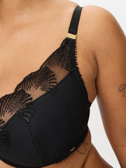 Ann Summers Lana Padded Plunge Bra Black