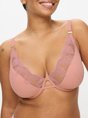 Ann Summers Lana Padded Plunge Bra Light Pink
