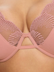 Ann Summers Lana Padded Plunge Bra Light Pink