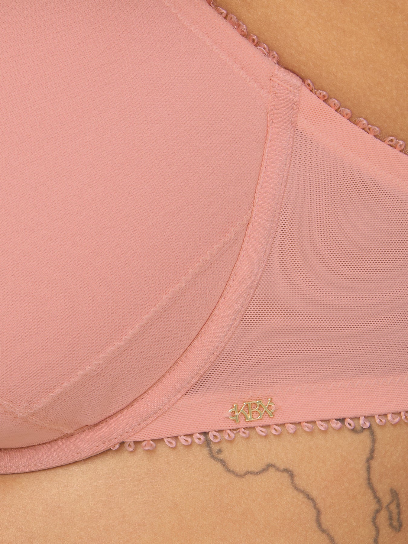 Ann Summers Lana Padded Plunge Bra Light Pink