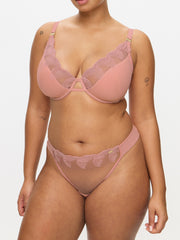 Ann Summers Lana Padded Plunge Bra Light Pink