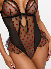 Ann Summers Queen of Hearts Crotchless Teddy