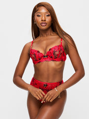 حمالة صدر Ann Summers Roses Are Red Balcony غير مبطنة