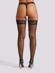 Ann Summers Scallop Edged Lace Top Hold Ups