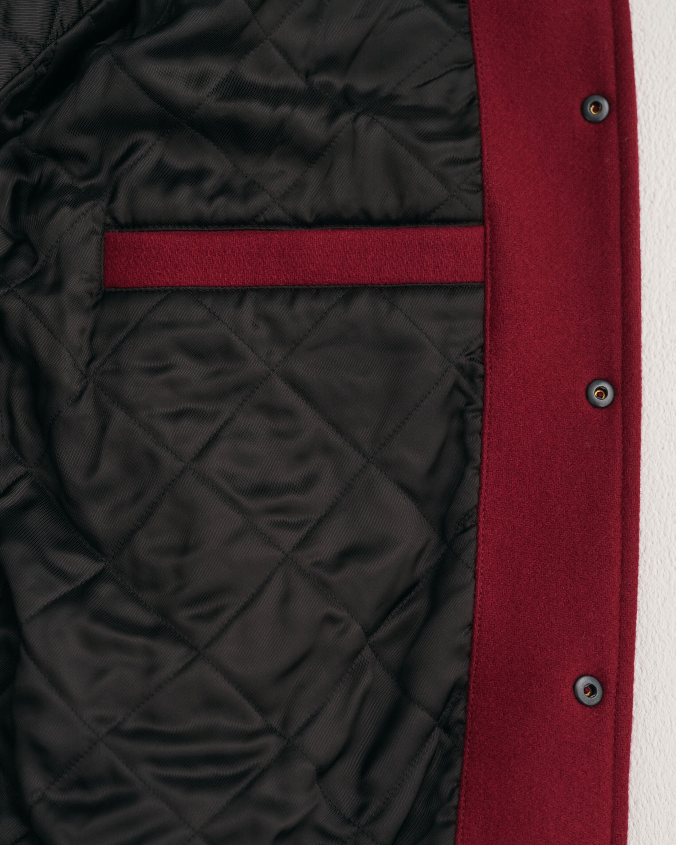 Padded Mix Varsity Jacket