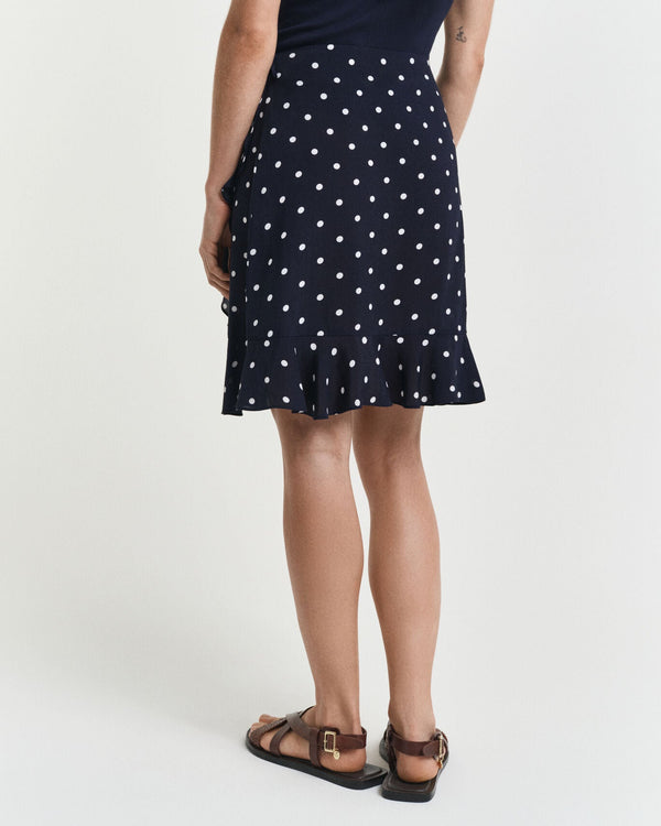 DOT PRINT FRILL SKIRT