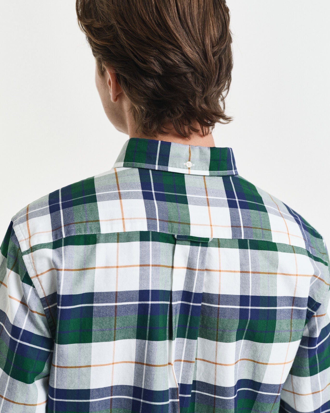 Gant Regular Fit Checked  Classic Short Sleeve  Oxford Shirt