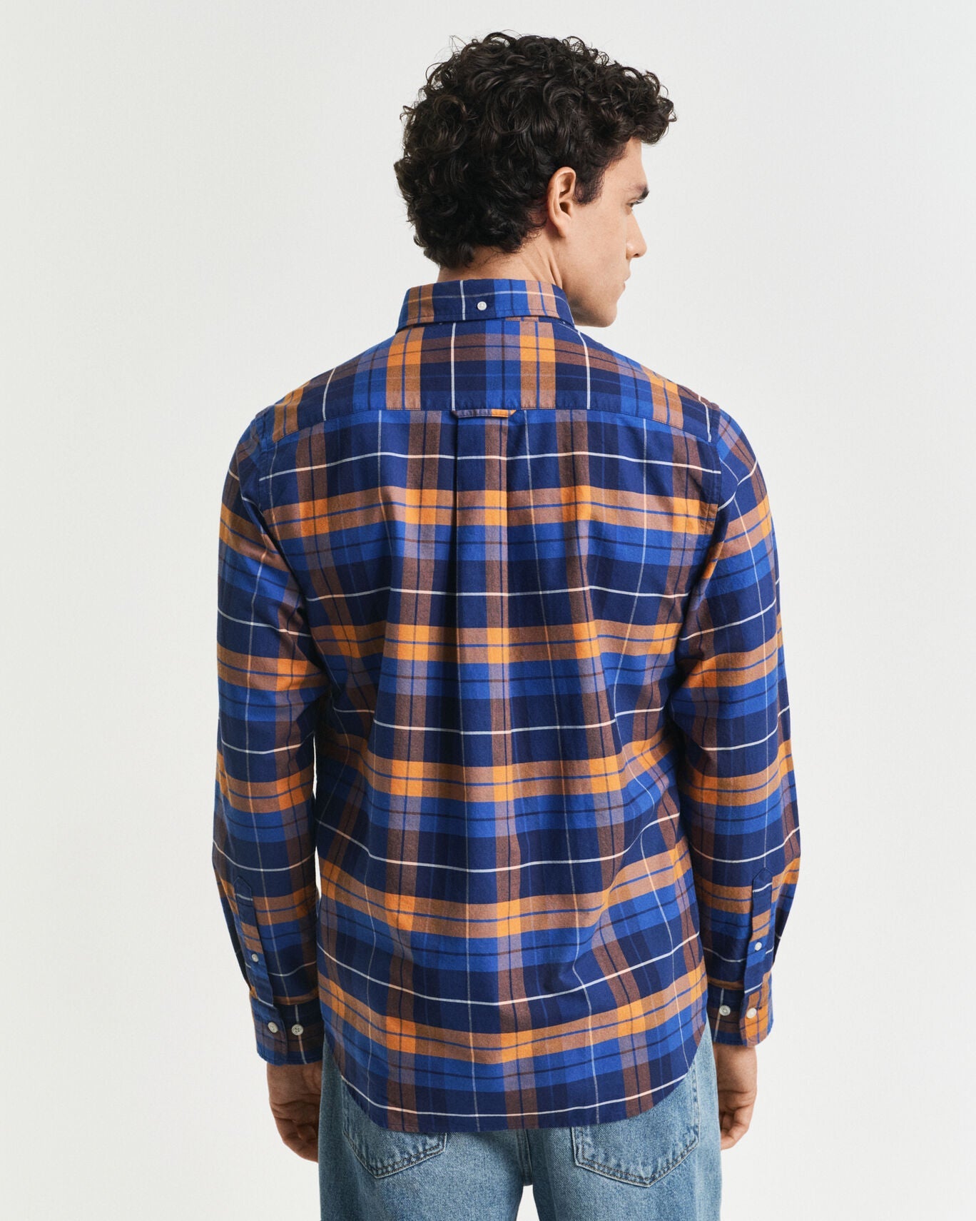 Gant Regular Fit Checked  Classic Short Sleeve  Oxford Shirt
