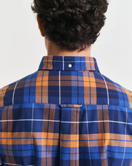 Gant Regular Fit Checked  Classic Short Sleeve  Oxford Shirt