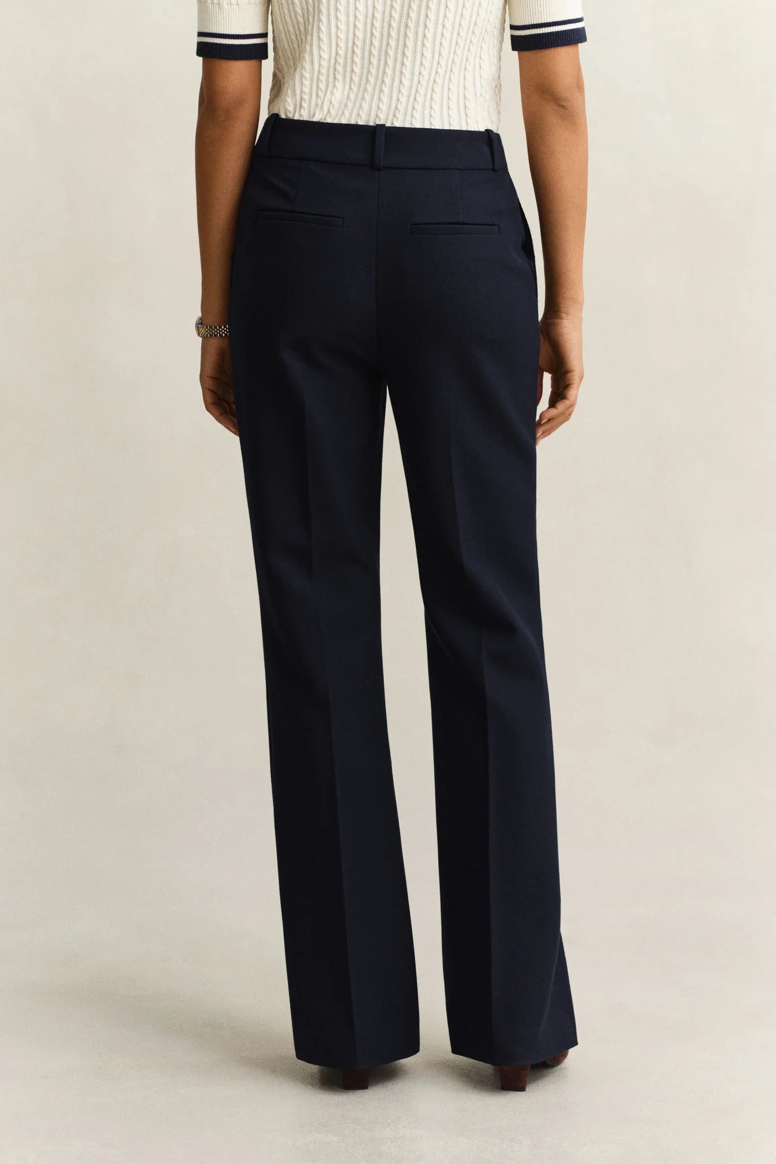 Slim Flare Nautical Pants