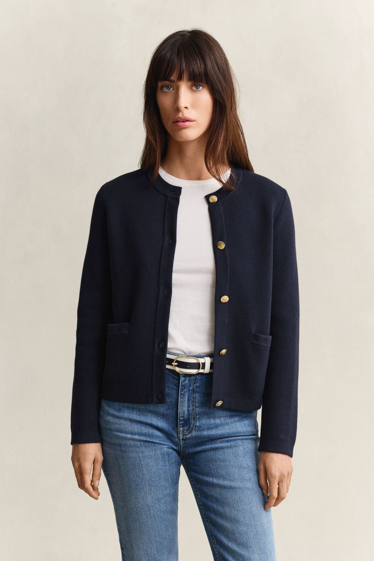 Cotton Knit Jacket