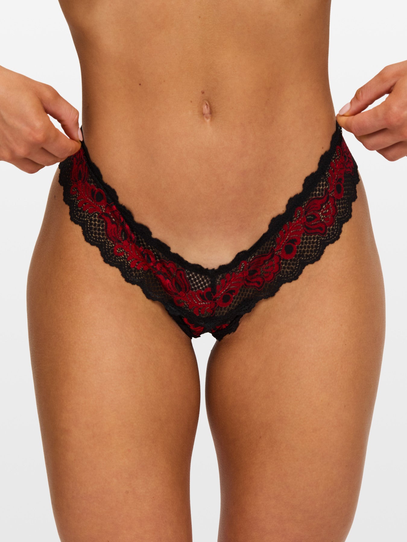 Ann Summers Triple Threat Crotchless Thong 3 Pack