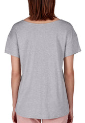 Skiny Short Sleeved Shirt Stone Grey Melange