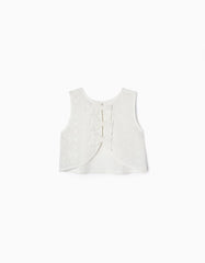 Zippy Top With English Embroidery For Girls