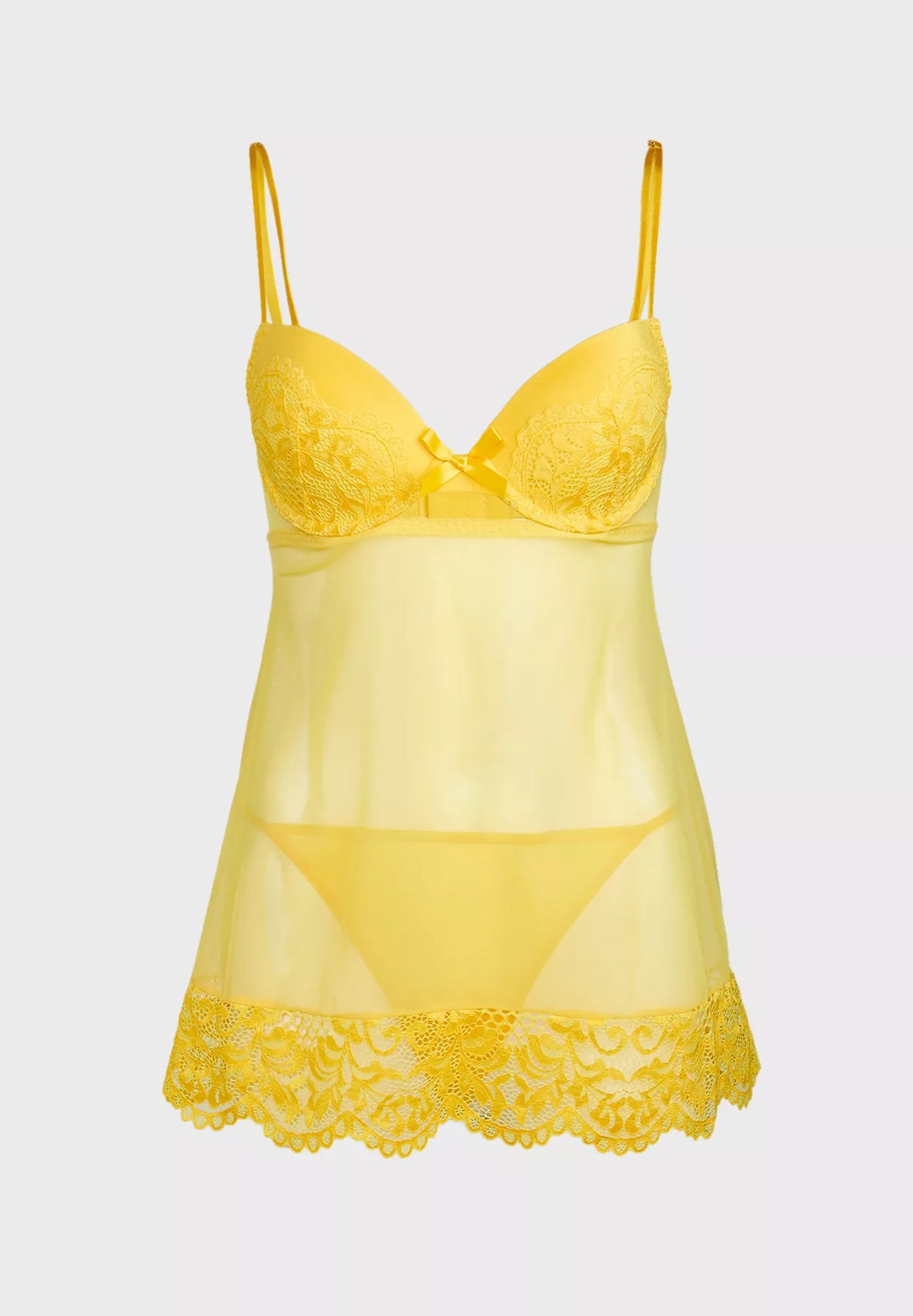 Ls Lingerie Cupped Babydoll