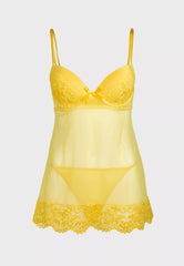 Ls Lingerie Cupped Babydoll
