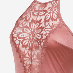 Ls Lingerie Mesh Detail Bodysuit