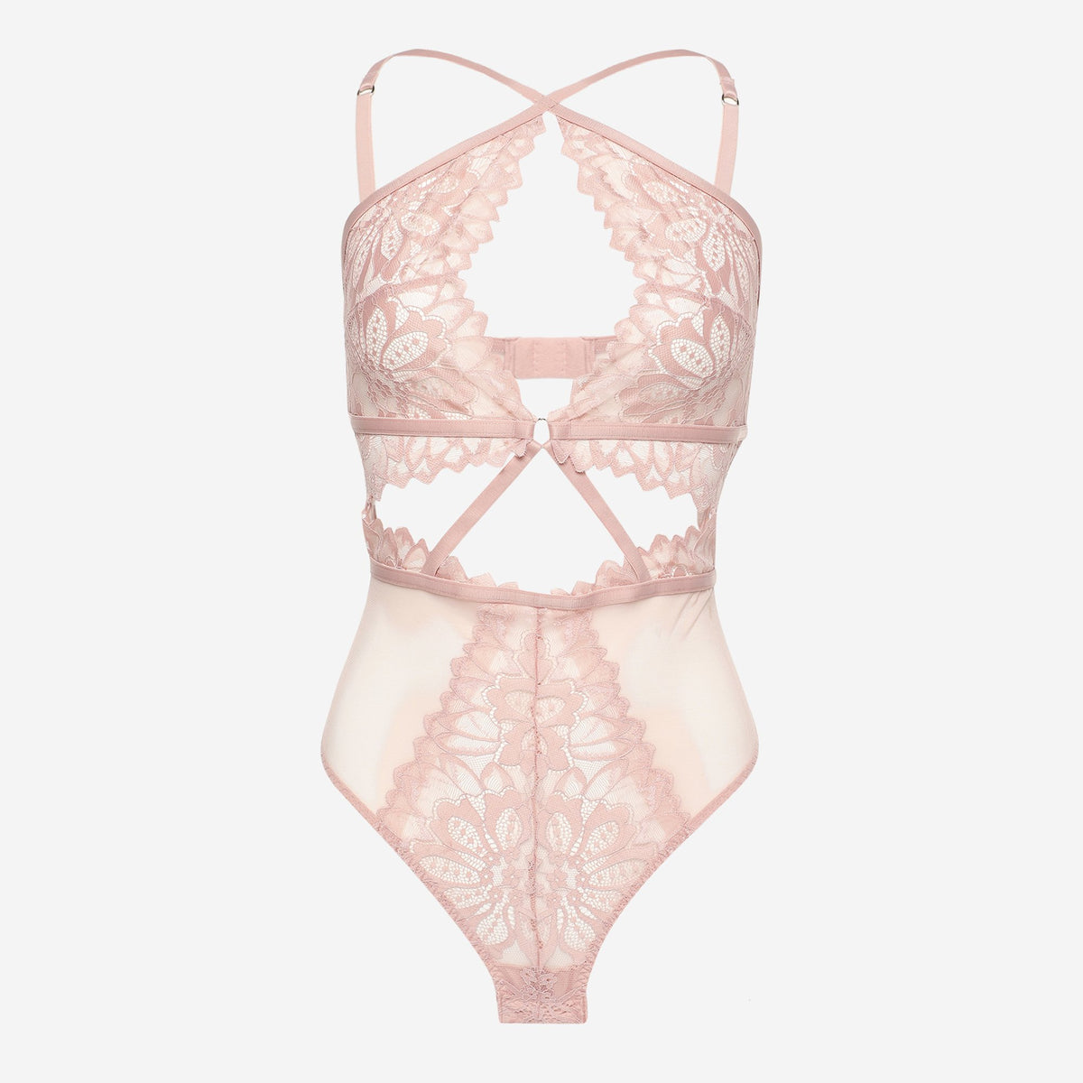 Ls Lingerie Lace Detail Corset