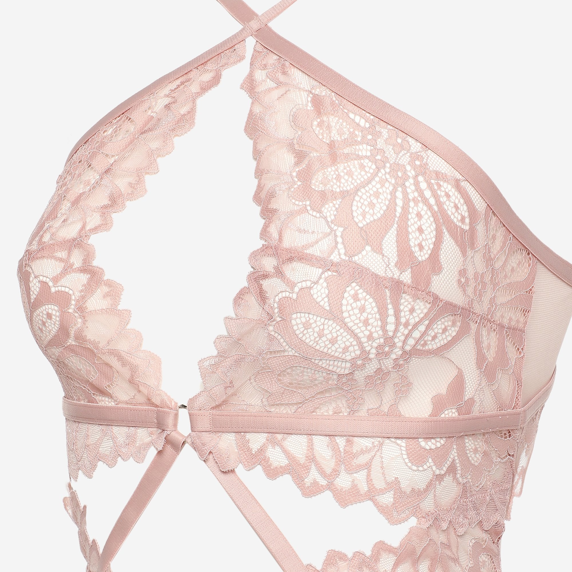 Ls Lingerie Lace Detail Corset