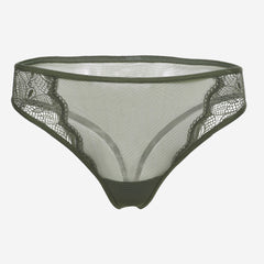 Ls Lingerie Lace Detail Thong