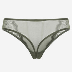 Ls Lingerie Lace Detail Thong