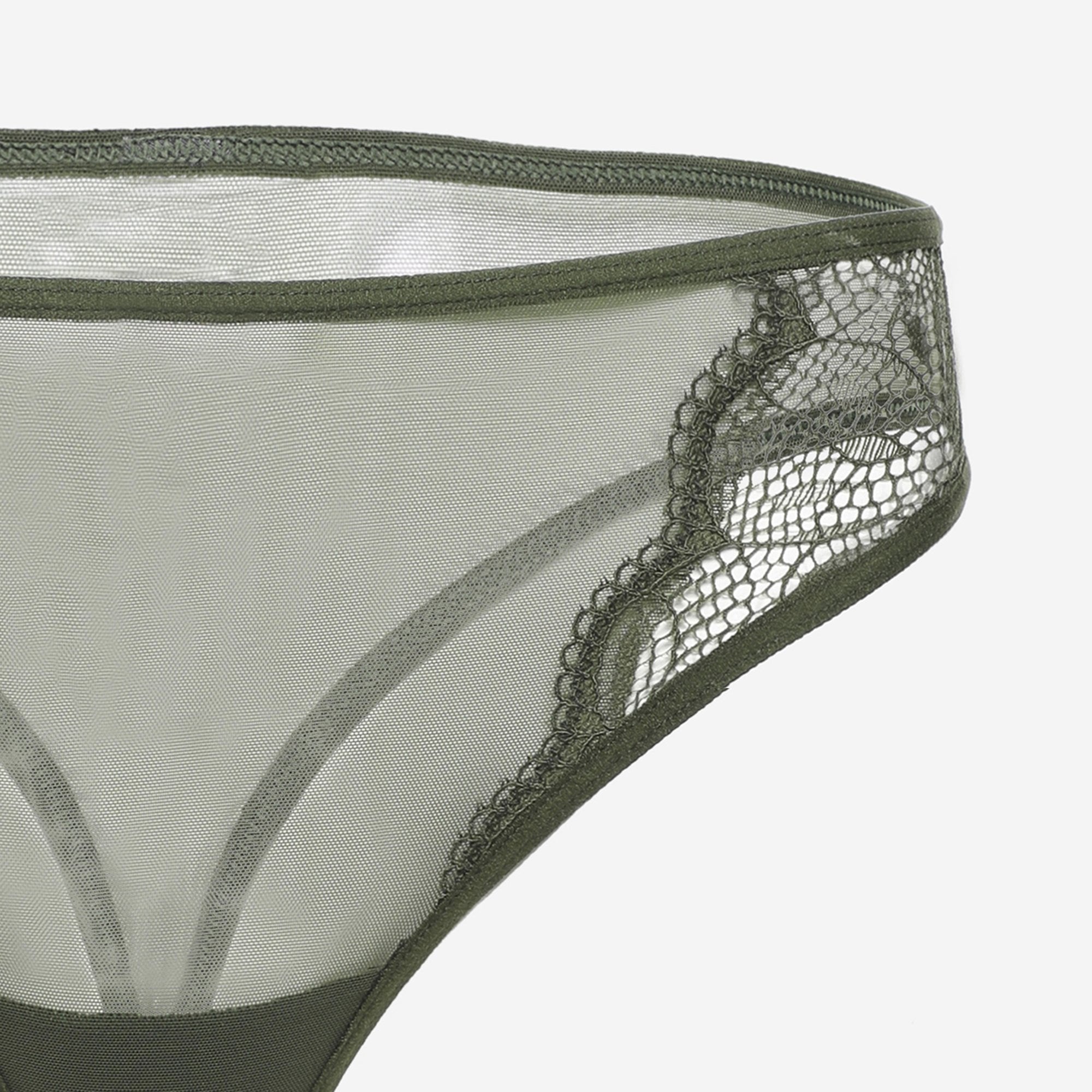 Ls Lingerie Lace Detail Thong