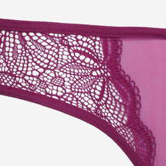 Ls Lingerie Lace Detail Thong