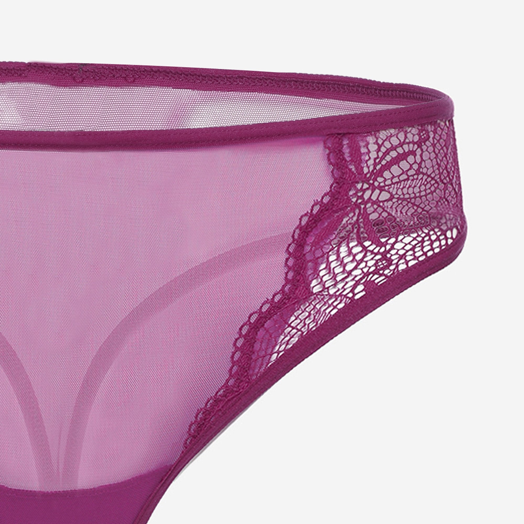 Ls Lingerie Lace Detail Thong