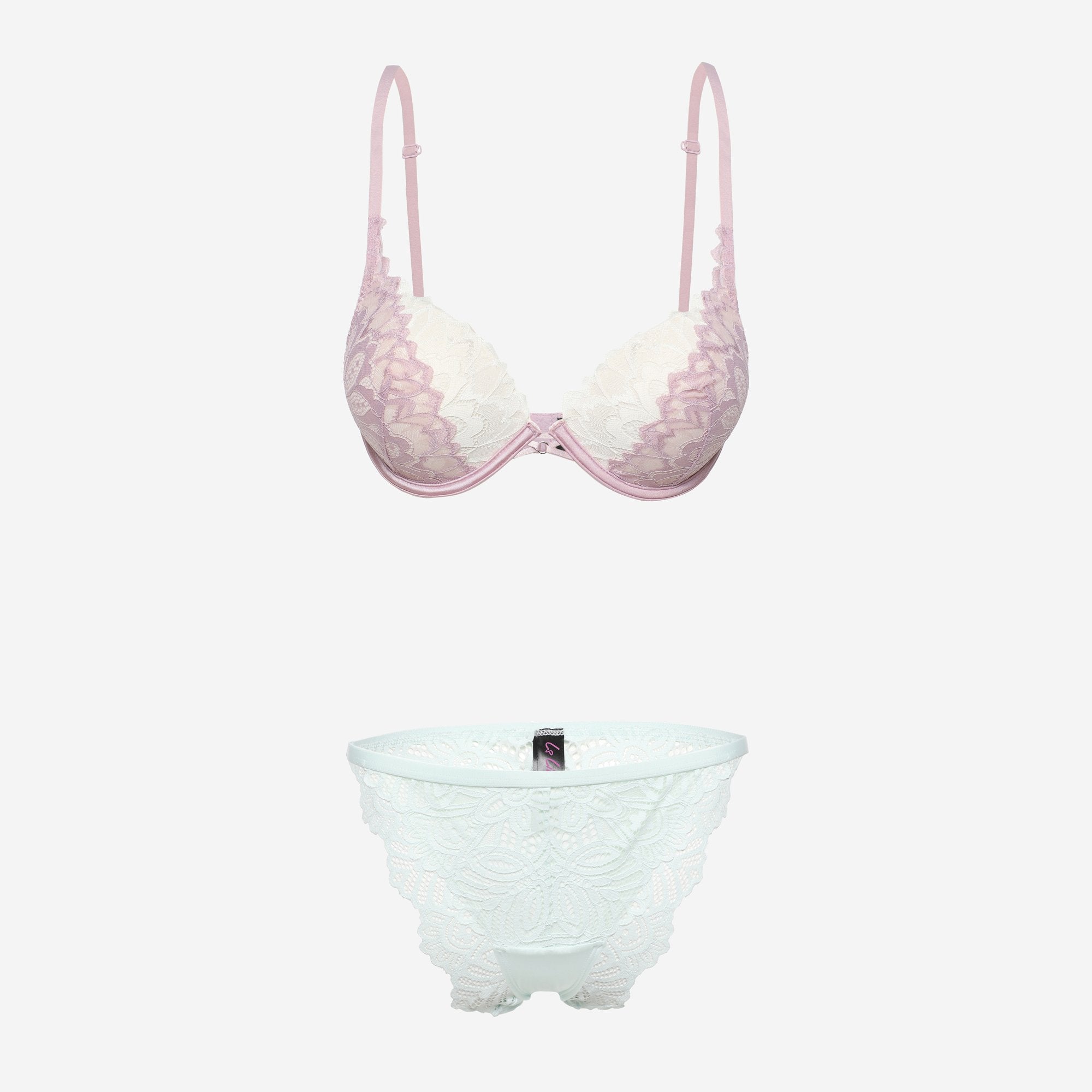 Ls Lingerie Lace Detail Thong