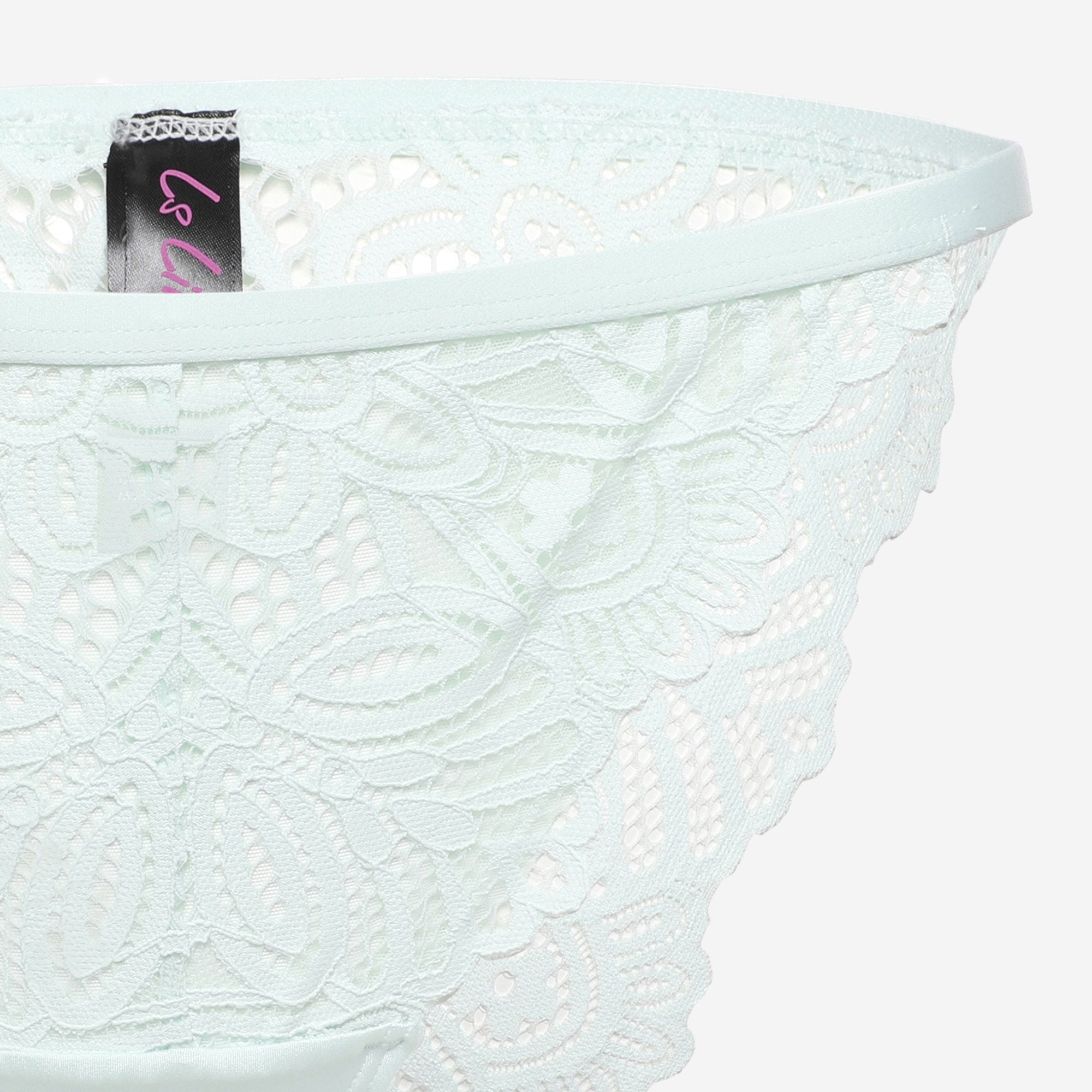 Ls Lingerie Lace Detail Thong