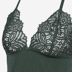 Ls Lingerie Lace Detail Nightdress
